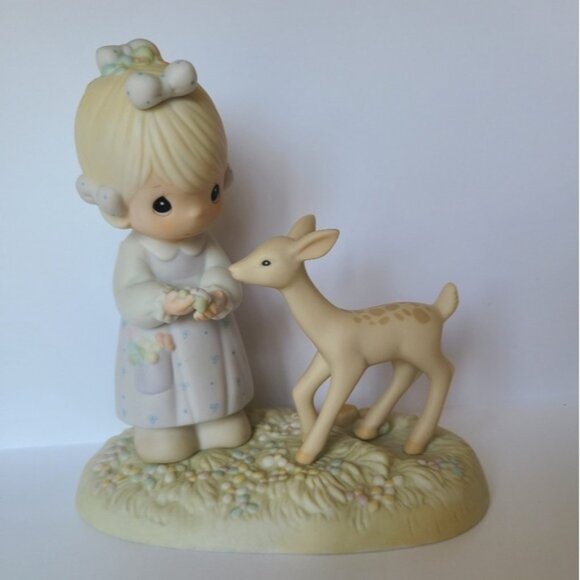 Vintage Precious Moments To My Deer Friend Collectible Porcelain Figurine - Picture 3 of 8